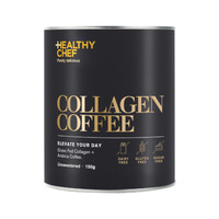 The Healthy Chef Collagen Coffee (Grass Fed Collagen + Arabica Coffee) Unsweetened 150g