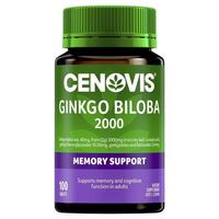 Cenovis Ginkgo Biloba 2000 for Memory Support 100 Tablets
