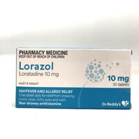 Dr. Reddy's Lorazol (Loratadine 10mg) 30 Tablets (S2)