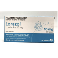 Dr. Reddy's Lorazol (Loratadine 10mg) 30 Tablets (S2)