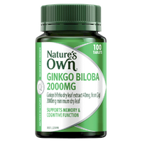 Nature's Own Ginkgo Biloba 2000mg 100 Tablets