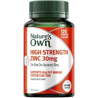 Nature's Own High Strength Zinc 30mg 120 Tablets