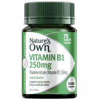 Nature's Own Vitamin B1 250mg 75 Tablets