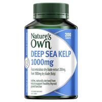 Nature's Own Deep Sea Kelp 1000mg with Iodine 200 Tablets