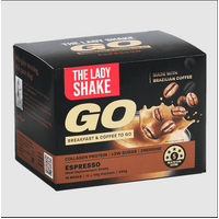 The Lady Shake GO! Espresso 56g x10 Pack