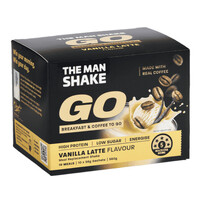 The Man Shake GO! Vanilla Latte 56g x 10 Pack