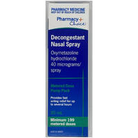 Pharmacy Choice Decongestant Nasal Spray Pump 20mL (S2)