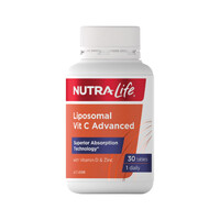 NutraLife Liposomal Vit C Advanced with Vitamin D & Zinc 30 Tablets