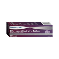 Chemists' Own Effervesecent Electrolyte Tablets Apple Blackcurrant 20