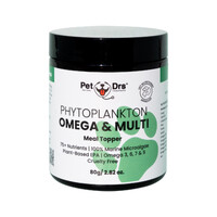 Pet Drs Phytoplankton Omega & Multi Meal Topper 80g