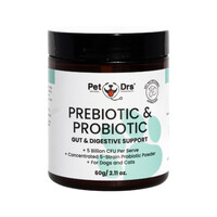 Pet Drs Prebiotic & Probiotic Gut & Digestive Support (For Dogs & Cats) 60g