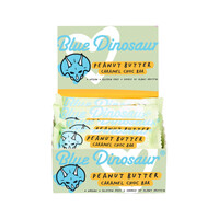 Blue Dinosaur Vegan Peanut Butter Bar and Caramel Choc 45g [Bulk Buy 12 Units]
