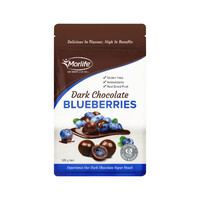 Morlife Dark Chocolate Blueberries 125g
