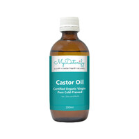 MyDetoxify Certified Organic Virgin Pure Cold-Pressed Castor Oil 200ml