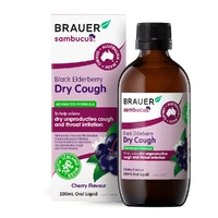 Brauer Black Elderberry Adult Dry Cough 200ml