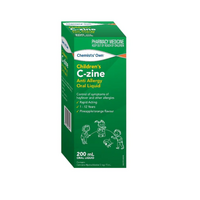 Chemists' Own Children's C-Zine Anti Allergy Oral Liquid 200mL