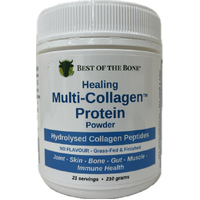 Best of the Bone Healing Multi-Collagen Protein Powder Hydrolysed Collagen Peptides Unflavoured 210g