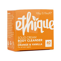 Ethique Body Cleanser Solid Cream Orange and Vanilla (For All Skin Types) 105g