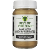 Best of the Bone Bone Broth Beef Concentrate Healing Organic Mushrooms Lion's Mane Reishi Shiitake 390g