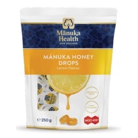 Manuka Health Manuka Honey Drops Lemon Pouch 58 Drops 250g