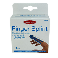 Surgical Basics Finger Cot Splint Metal Large