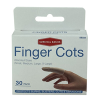 Surgical Basics Finger Cots Assorted Sizes 30 Pack SB333 