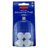 Surgical Basics Silcone Swim & Surf Ear Plugs NRR21 (2 Pairs)