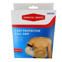 Surgical Basics Cast Protector Full Arm 2 Pack
