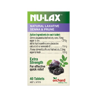 Nu-Lax Natural Laxative Extra Strength Senna & Prunes 40 Tablets