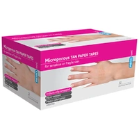 Aerotape Microporous Paper Tape Tan 2.5cm x 5m Box/12