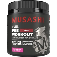 Musashi Pre Workout Shred Watermelon 225g