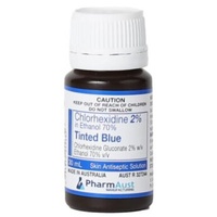 Chlorhexidine 2% In 70% Ethanol Solution Blue Tint 30ml