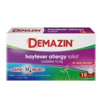 Demazin Hayfever Allergy Relief 10 Tablets