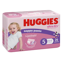 Huggies Nappy Pant Walk Girl 26 x3