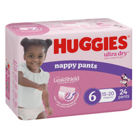 Huggies Junior Size 6 Girl Bulk 24