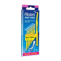 Piksters Right Angle Interdental Brushes Yellow Size 3 6 Pack