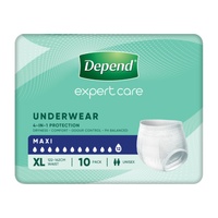 Depend Underwear Maxi Extra Large 10 Pack