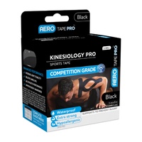 Aero Tape Kinesiology Pro Sports Tape Black 5cm x 5m