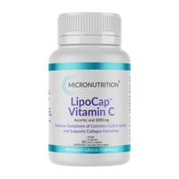 Micronutrition Lipocap Vitamin C 1000mg 60 Vegetable Capsules