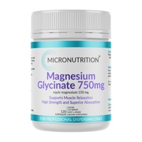 Micronutrition Magnesium Glycinate 750mg 120 Vegetable Capsules