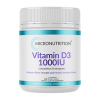 Micronutrition Vitamin D3 1000IU 240 Capsules