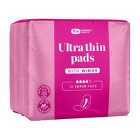 Pharmacy Health Ultra Thin Pads Wings Super 12 Pack