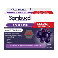 Sambucol Cold & Flu Double Strength 12 Tablets