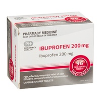 Pharmacy Health Ibuprofen 200mg 96 Tablets