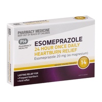 Pharmacy Health Esomeprazole 24 Hour Once Daily 20mg 14 Tablets