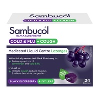Sambucol Cough, Cold & Flu Centre Lozenges 24 Pack