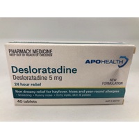 APOHealth Desloratadine 5mg 40 Pack