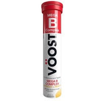 Voost Mega B Complex Apricot + Peach Flavour 20 Effervescent Tablets