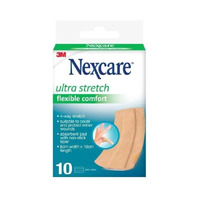 Nexcare Ultra Stretch Flexible Comfort 6cm X 10cm 10 Strips