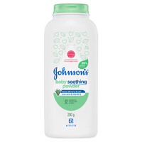 Johnson's Baby Pure Cornstarch Aloe & Vitimin E Soothing Baby Powder 200g